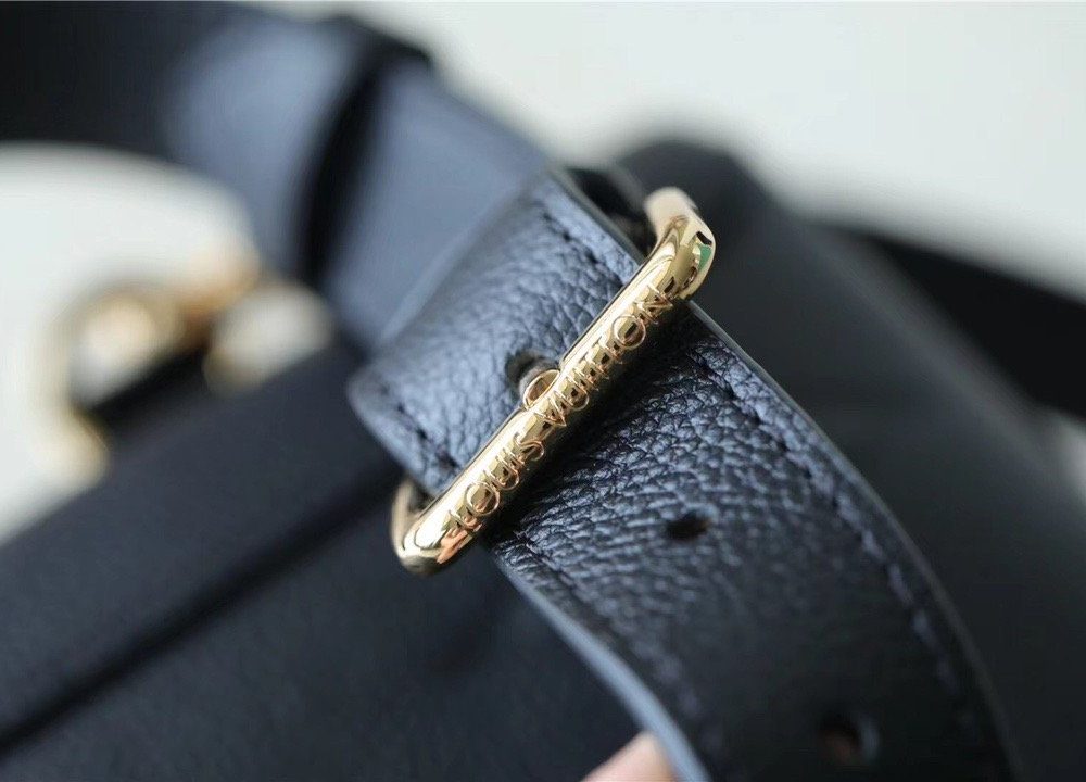 1:1 Replica Louis Vuitton LV Madeleine MM Monogram Empreinte Black Luxury Bag For Women M45976 - 11.8in/30cm