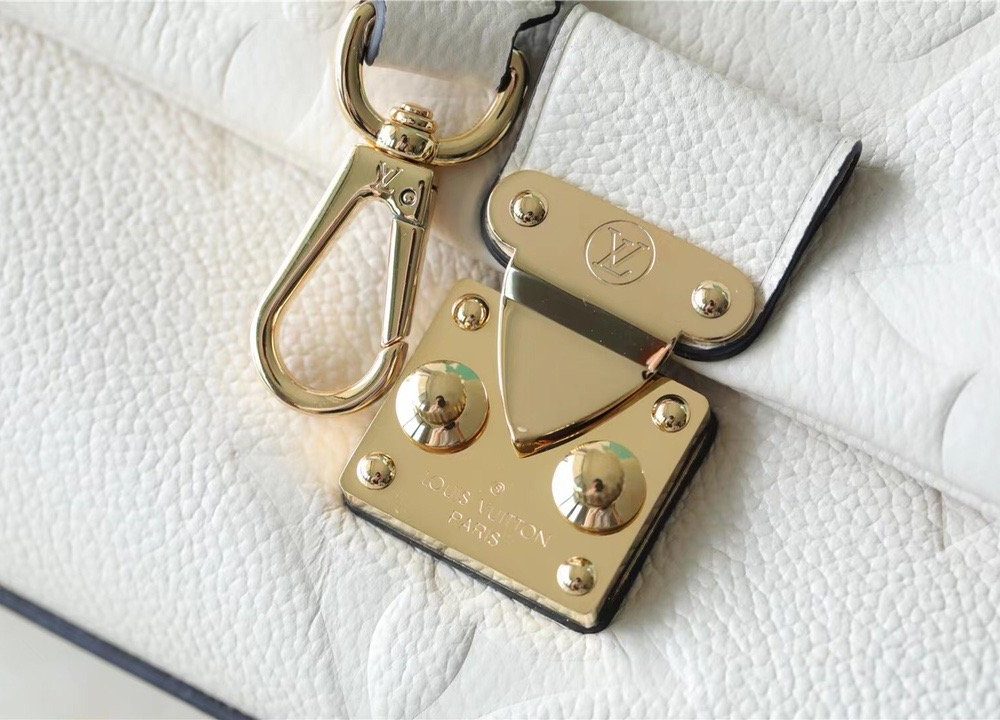 1:1 Replica Louis Vuitton LV Madeleine MM Monogram Empreinte Creme Beige Luxury Bag For Women - 11.8in/30cm