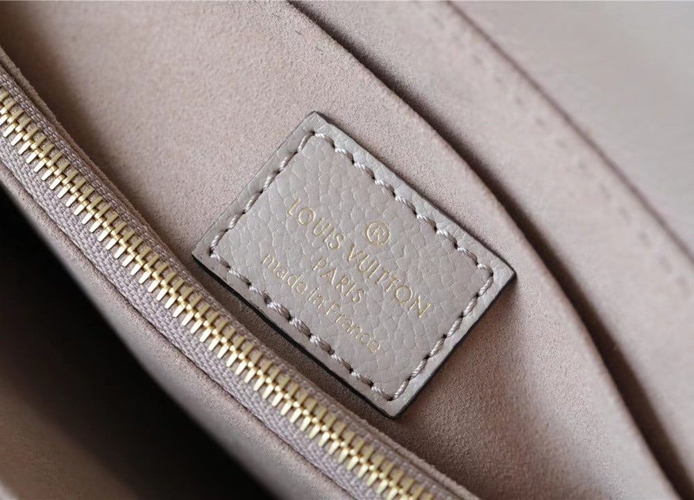 1:1 Replica Louis Vuitton LV Madeleine MM Monogram Empreinte Dove Gray/ Creme Beige Luxury Bag For Women M46041 - 11.8in/30cm