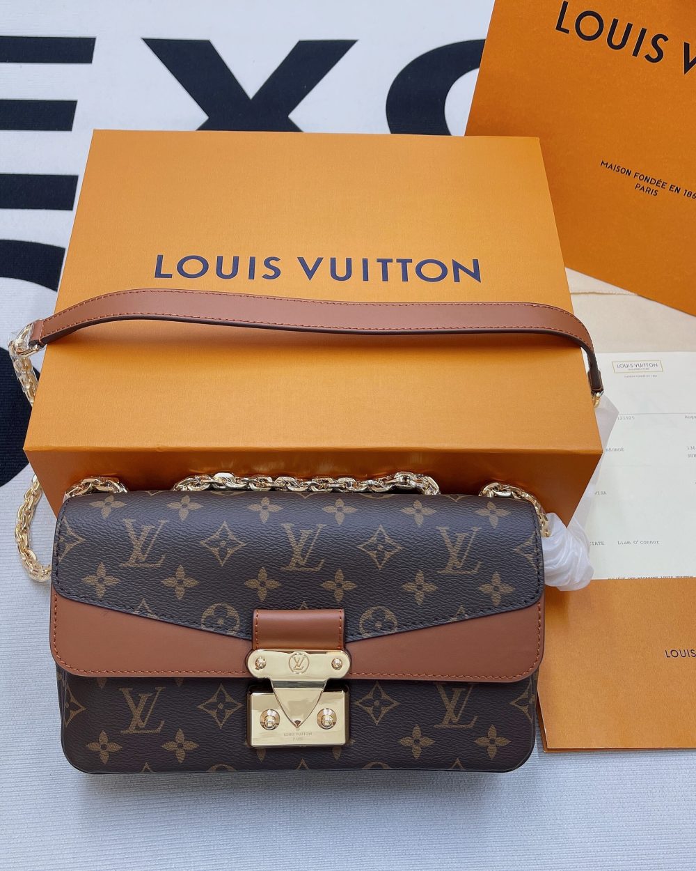 1:1 Replica Louis Vuitton LV Marceau Monogram Canvas Luxury Bag For Women M46127 - 9.6in/24.5cm