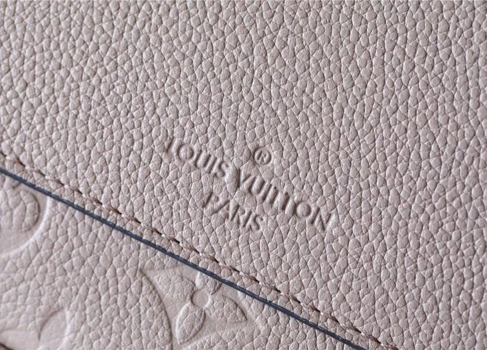 1:1 Replica Louis Vuitton LV Marceau Monogram Empreinte Dove Gray Luxury Bag For Women M46199 - 9.6in/29.5cm