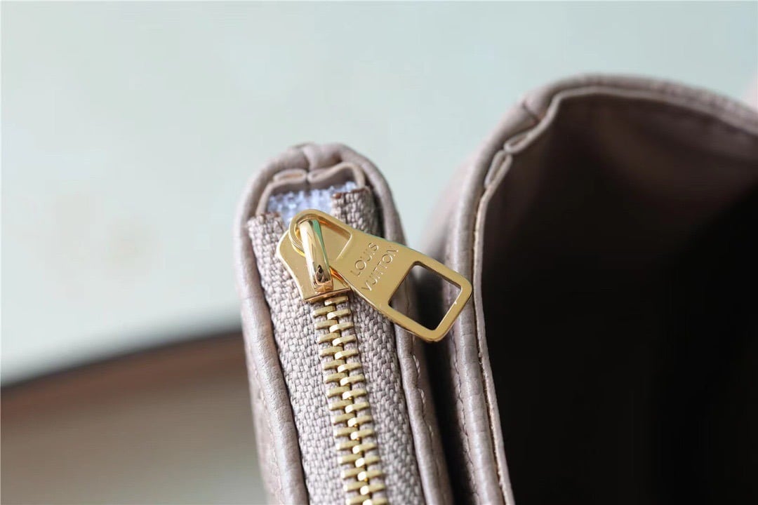 1:1 Replica Louis Vuitton LV Marceau Monogram Empreinte Dove Gray Luxury Bag For Women M46199 - 9.6in/29.5cm - Image 2