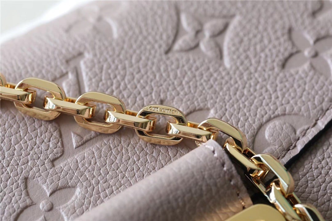 1:1 Replica Louis Vuitton LV Marceau Monogram Empreinte Dove Gray Luxury Bag For Women M46199 - 9.6in/29.5cm - Image 5