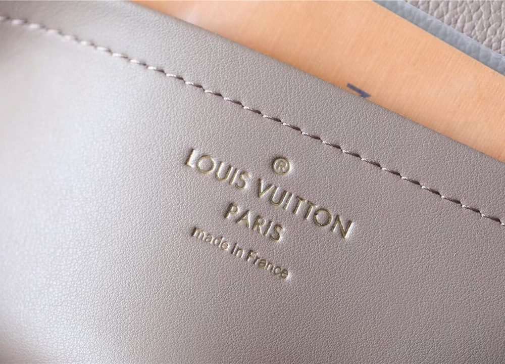 1:1 Replica Louis Vuitton LV Marceau Monogram Empreinte Dove Gray Luxury Bag For Women M46199 - 9.6in/29.5cm