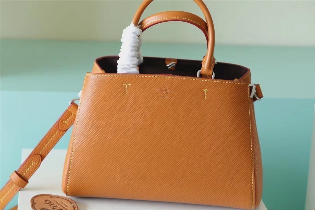 1:1 Replica Louis Vuitton LV Marelle BB Epi Leather Caramel Brown Luxury Bag For Women - 9.8in/25cm - Image 8