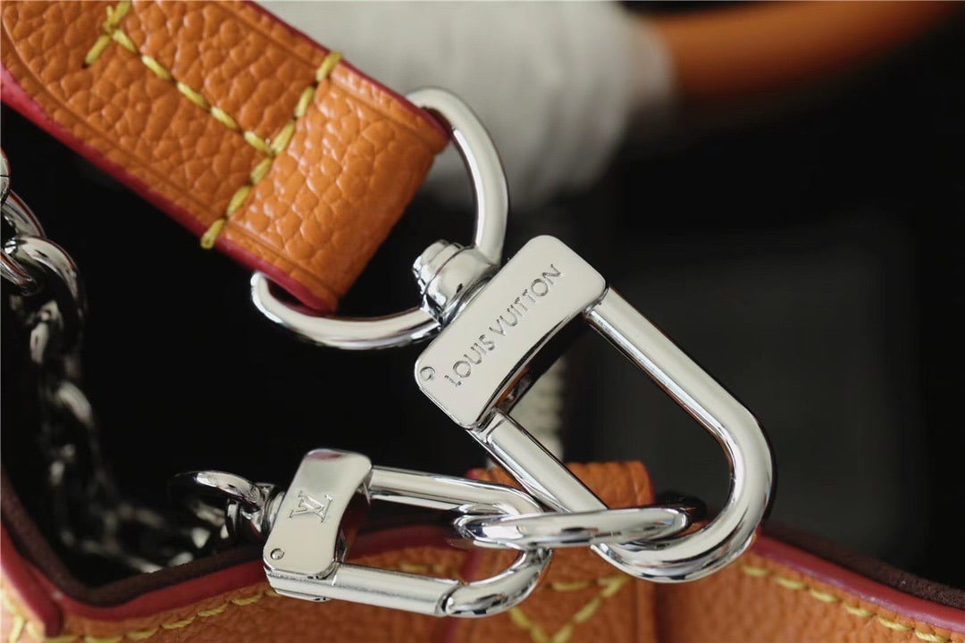 1:1 Replica Louis Vuitton LV Marelle BB Epi Leather Caramel Brown Luxury Bag For Women - 9.8in/25cm - Image 5