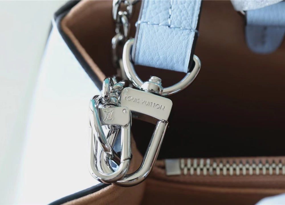 1:1 Replica Louis Vuitton LV Marelle MM Epi Blue Luxury Bag For Women -  11.8in/30cm