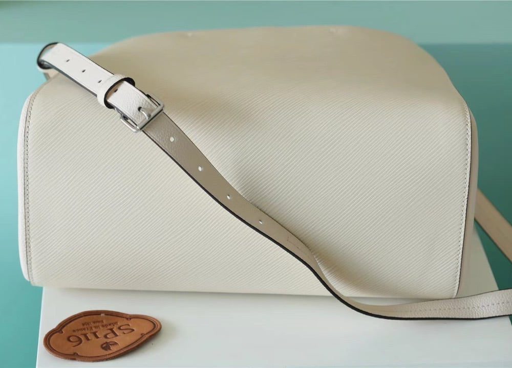 1:1 Replica Louis Vuitton LV Marelle MM Epi White Luxury Bag For Women -  11.8in/30cm