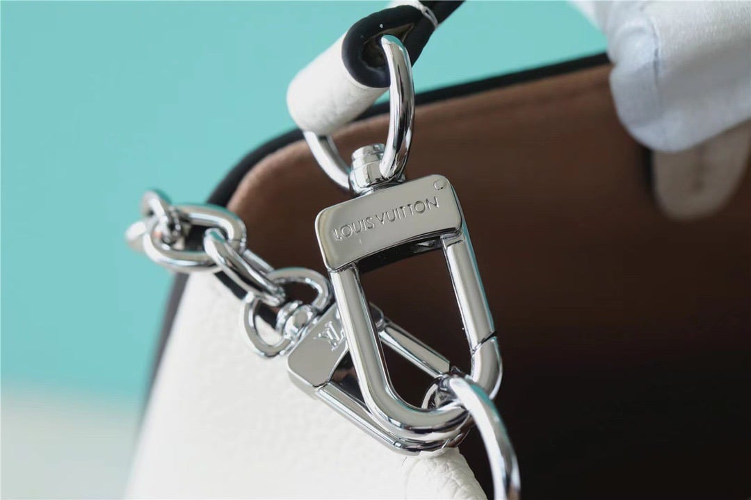 1:1 Replica Louis Vuitton LV Marelle MM Epi White Luxury Bag For Women - 11.8in/30cm - Image 6