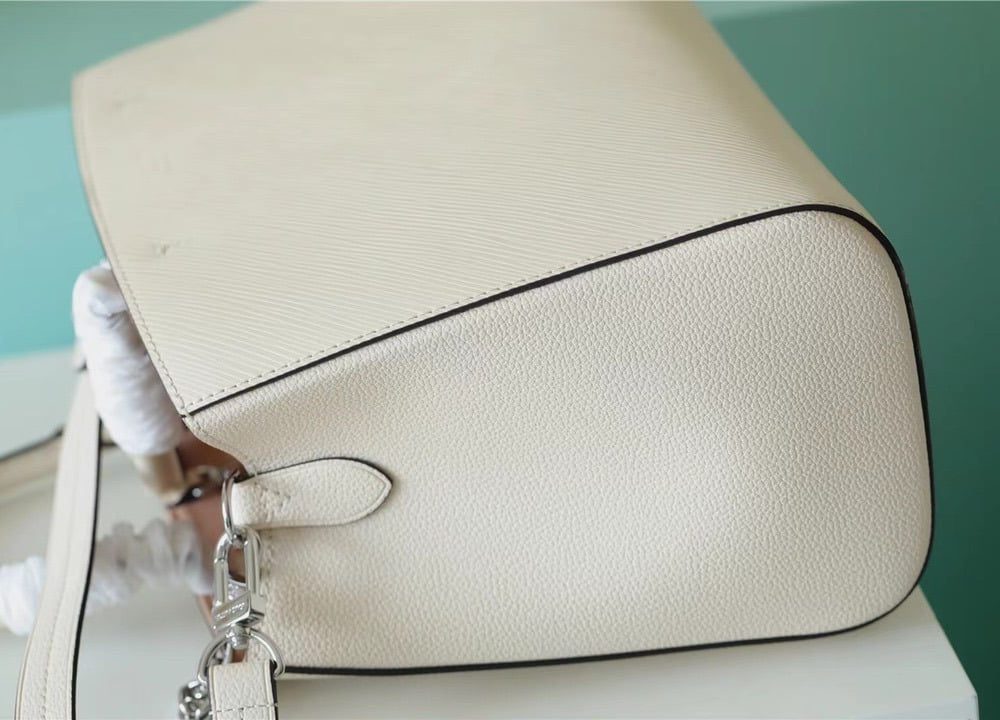 1:1 Replica Louis Vuitton LV Marelle MM Epi White Luxury Bag For Women -  11.8in/30cm