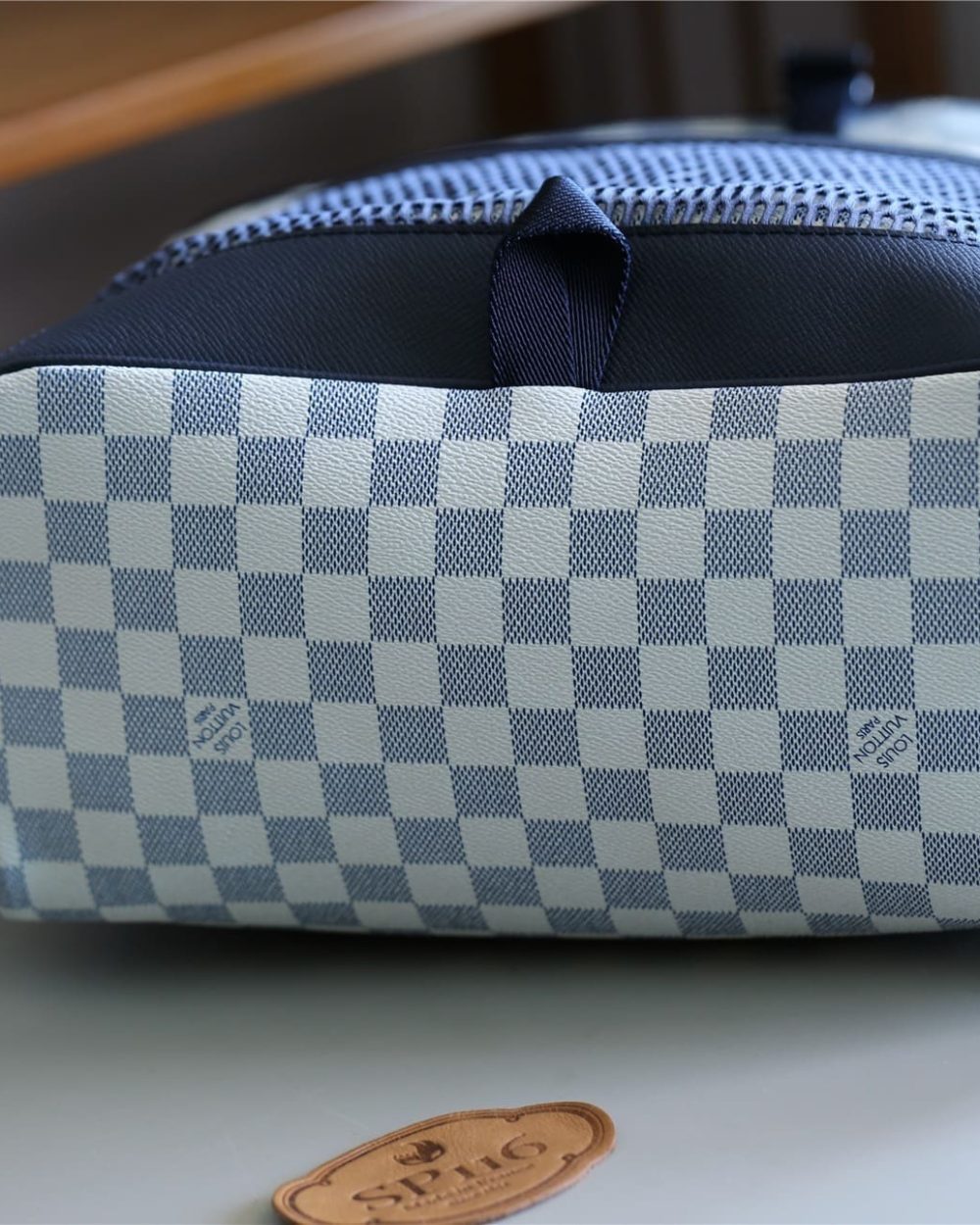 1:1 Replica Louis Vuitton LV Matchpoint Backpack Damier Azur Unique Bag For Men N40018 - 17in/43cm