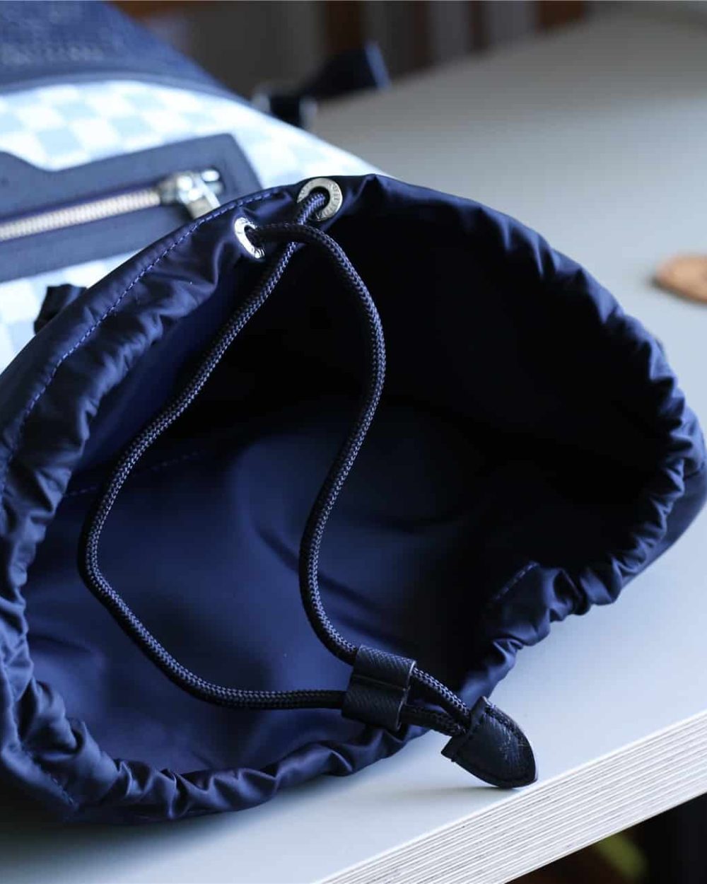 1:1 Replica Louis Vuitton LV Matchpoint Backpack Damier Azur Unique Bag For Men N40018 - 17in/43cm