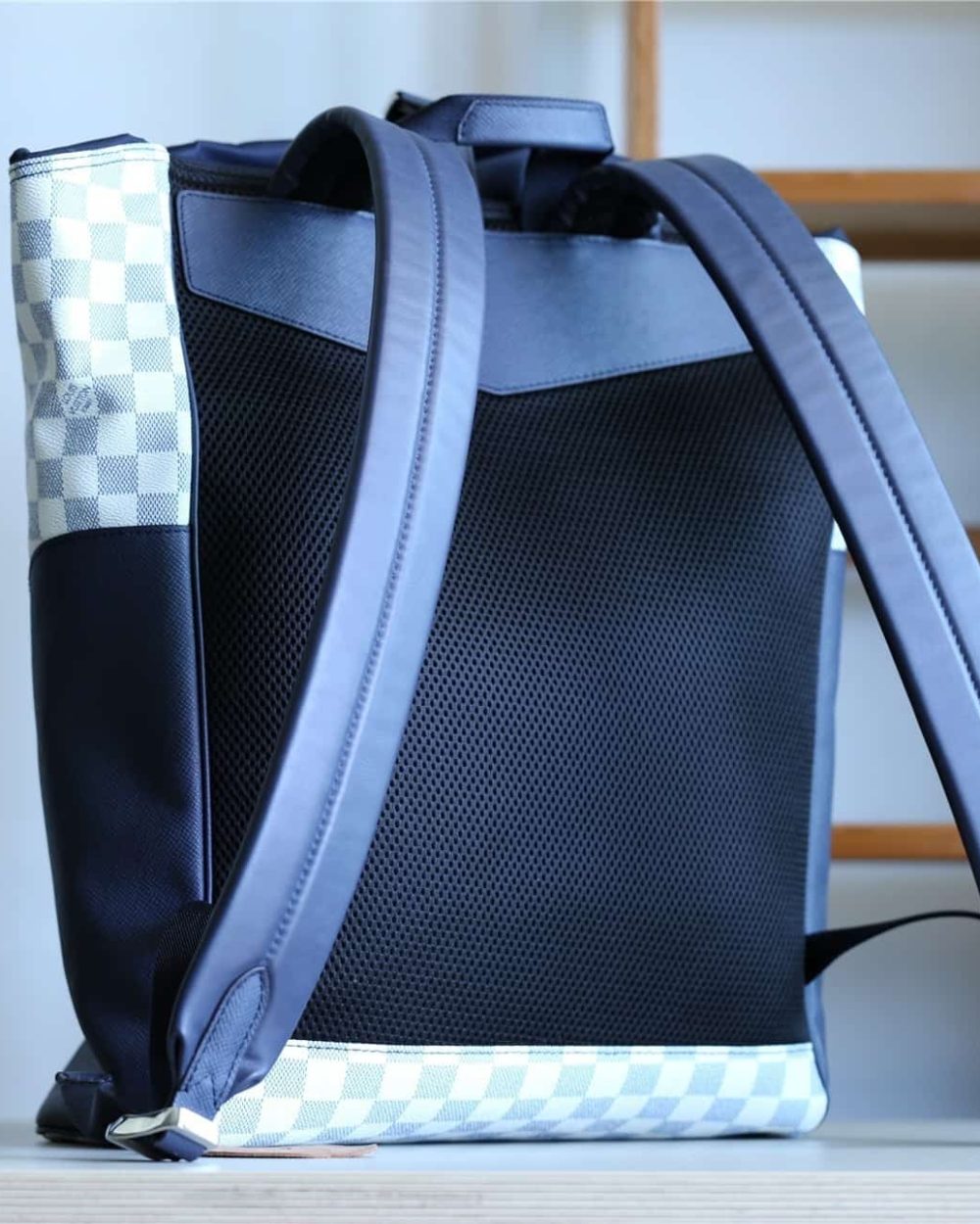 1:1 Replica Louis Vuitton LV Matchpoint Backpack Damier Azur Unique Bag For Men N40018 - 17in/43cm