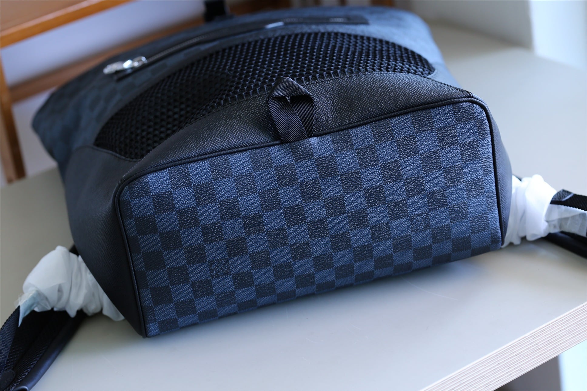1:1 Replica Louis Vuitton LV Matchpoint Backpack Damier Cobalt Taiga Unique Bag For Men N40009 - 51cm - Image 3
