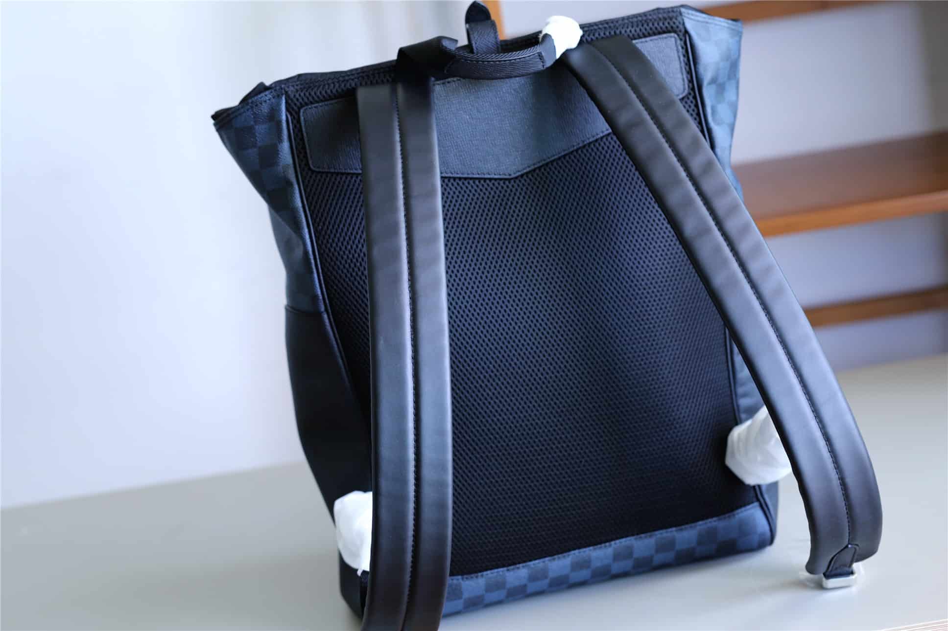 1:1 Replica Louis Vuitton LV Matchpoint Backpack Damier Cobalt Taiga Unique Bag For Men N40009 - 51cm - Image 10
