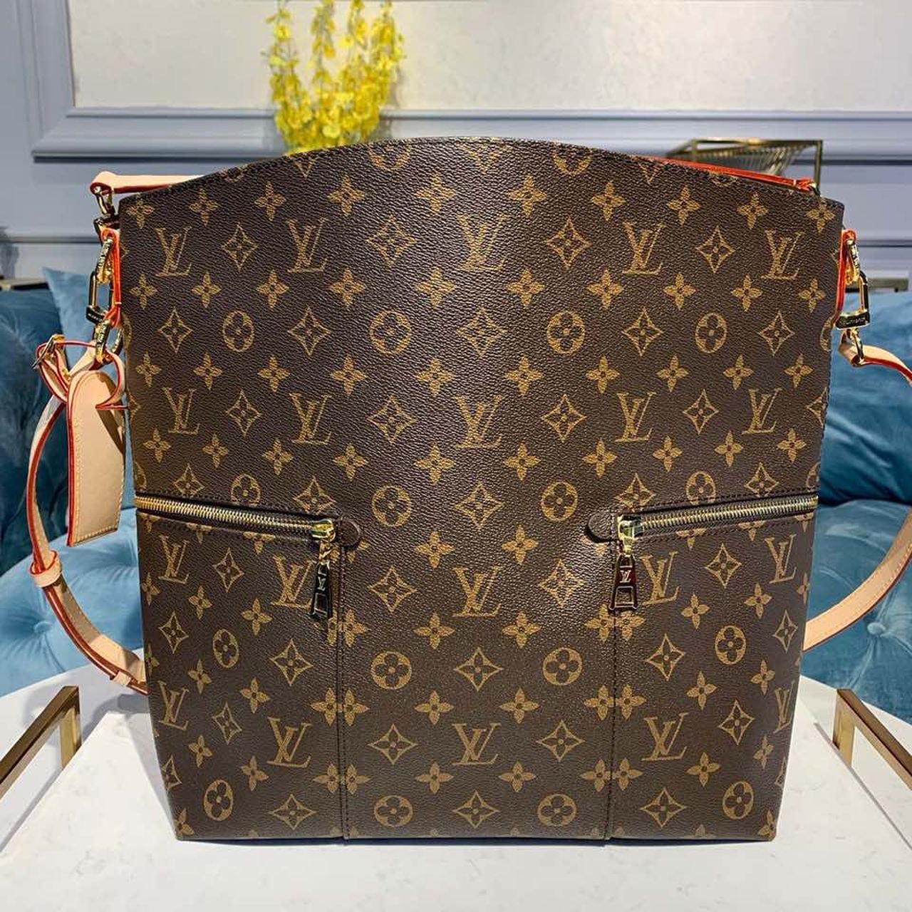 1:1 Replica Louis Vuitton LV Melie Monogram Canvas Luxury Bag For Women M41544 - 16.5in/42cm - Image 2