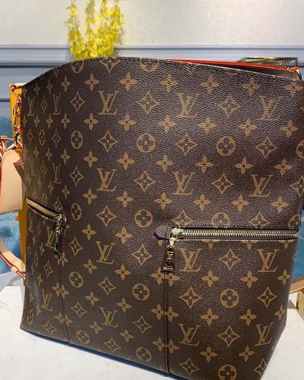 1:1 Replica Louis Vuitton LV Melie Monogram Canvas Luxury Bag For Women M41544 - 16.5in/42cm