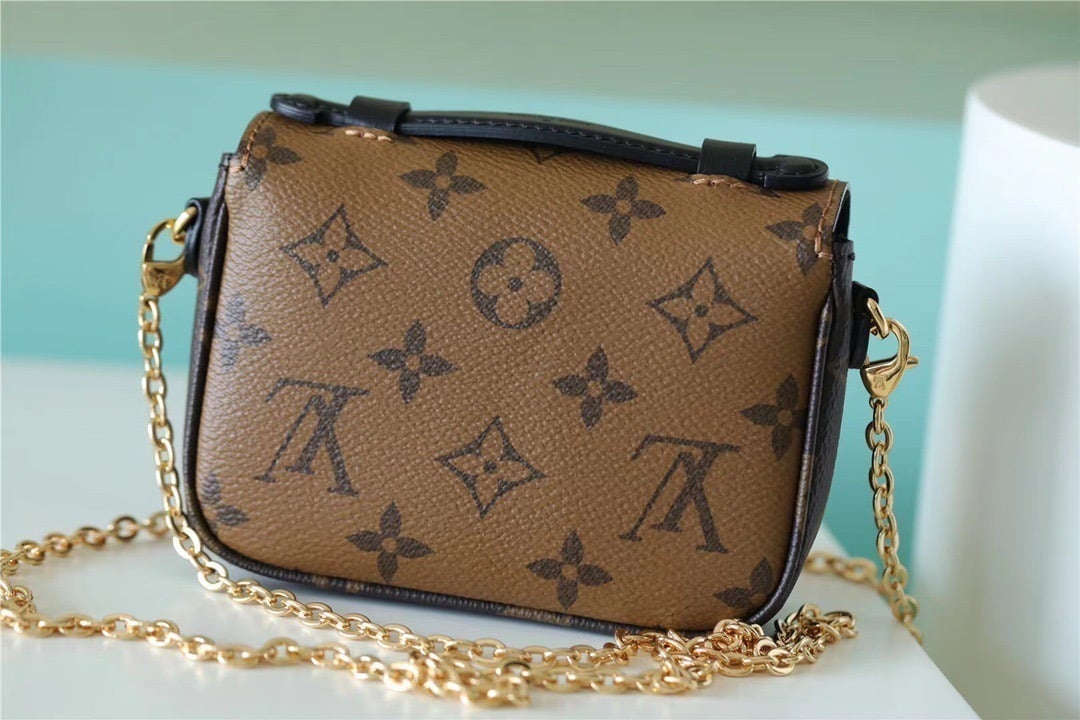1:1 Replica Louis Vuitton LV Micro Metis Monogram Canvas Luxury Bag For Women - 5.5in/14cm - Image 4