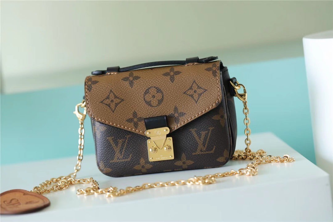 1:1 Replica Louis Vuitton LV Micro Metis Monogram Canvas Luxury Bag For Women - 5.5in/14cm - Image 8