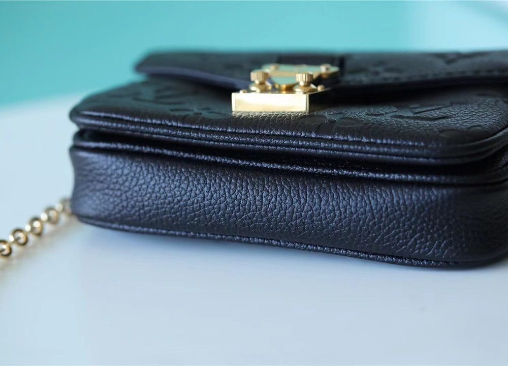 1:1 Replica Louis Vuitton LV Micro Metis Monogram Empreinte Black Luxury Bag For Women -  5.5in/14cm