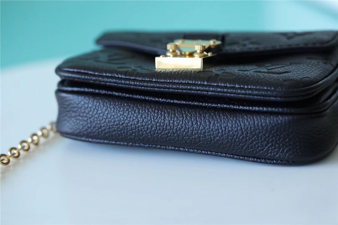 1:1 Replica Louis Vuitton LV Micro Metis Monogram Empreinte Black Luxury Bag For Women - 5.5in/14cm - Image 5