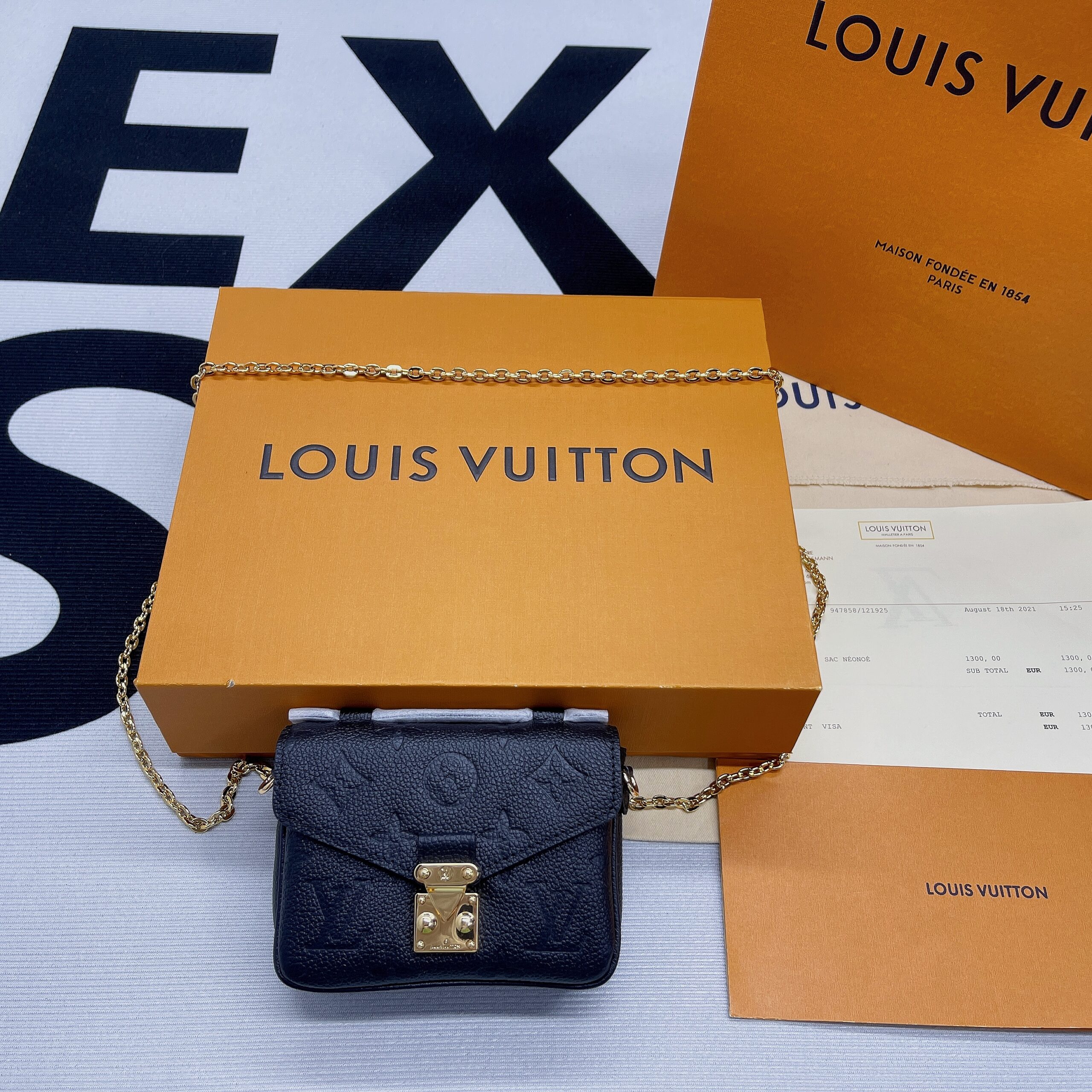 1:1 Replica Louis Vuitton LV Micro Metis Monogram Empreinte Black Luxury Bag For Women - 5.5in/14cm - Image 10