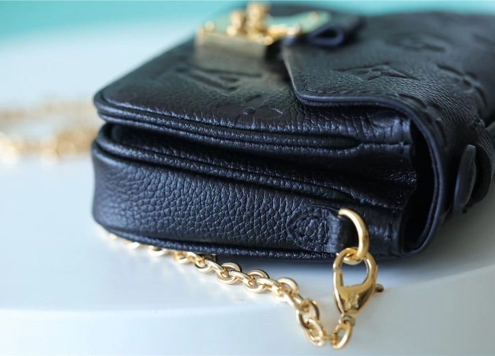 1:1 Replica Louis Vuitton LV Micro Metis Monogram Empreinte Black Luxury Bag For Women -  5.5in/14cm