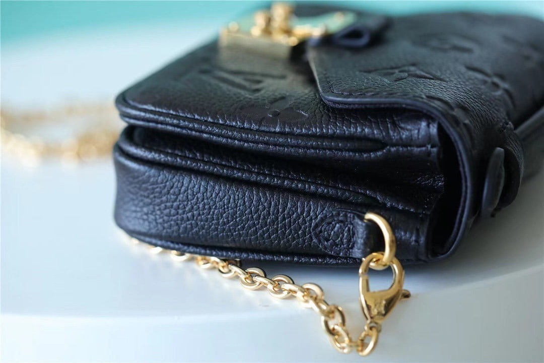 1:1 Replica Louis Vuitton LV Micro Metis Monogram Empreinte Black Luxury Bag For Women - 5.5in/14cm - Image 9