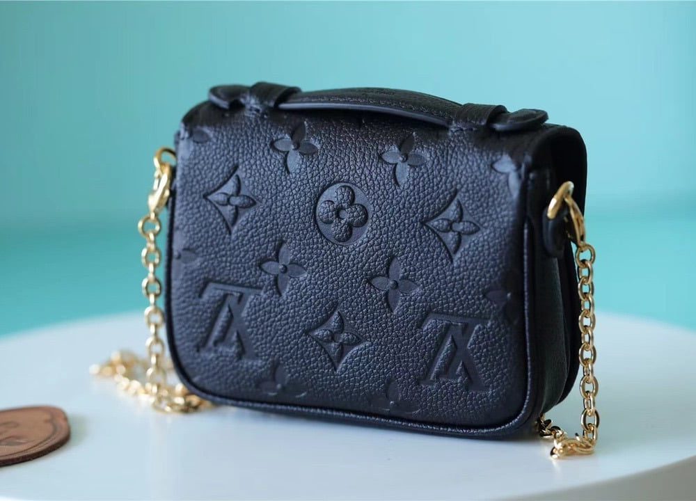 1:1 Replica Louis Vuitton LV Micro Metis Monogram Empreinte Black Luxury Bag For Women -  5.5in/14cm