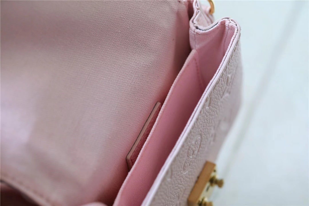 1:1 Replica Louis Vuitton LV Micro Metis Monogram Empreinte Pink Luxury Bag For Women M81389 - 5.5in/14cm - Image 9