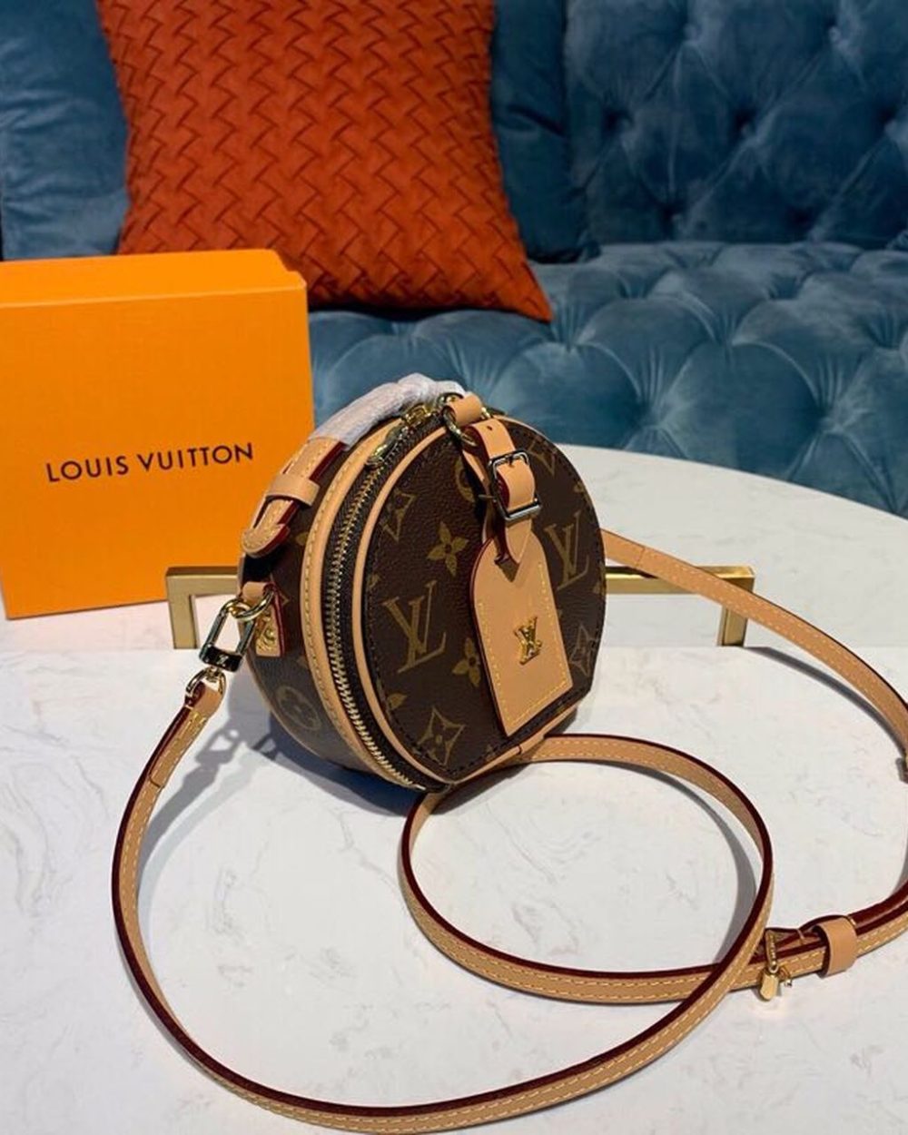 1:1 Replica Louis Vuitton LV Mini Boite Chapeau Monogram Canvas Luxury Bag For Women M44699 - 5.1in/13cm