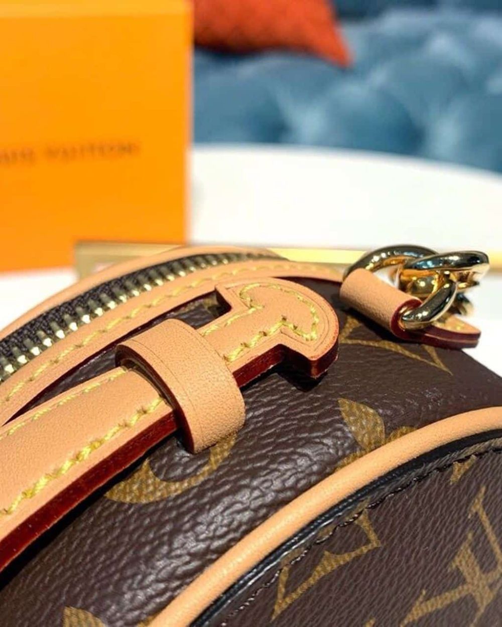 1:1 Replica Louis Vuitton LV Mini Boite Chapeau Monogram Canvas Luxury Bag For Women M44699 - 5.1in/13cm