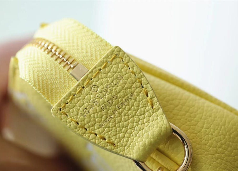 1:1 Replica Louis Vuitton LV Mini Pochette Accessoires Monogram Empreinte Leather Luxury Bag For Women M46129 - 15.5cm/6.1in