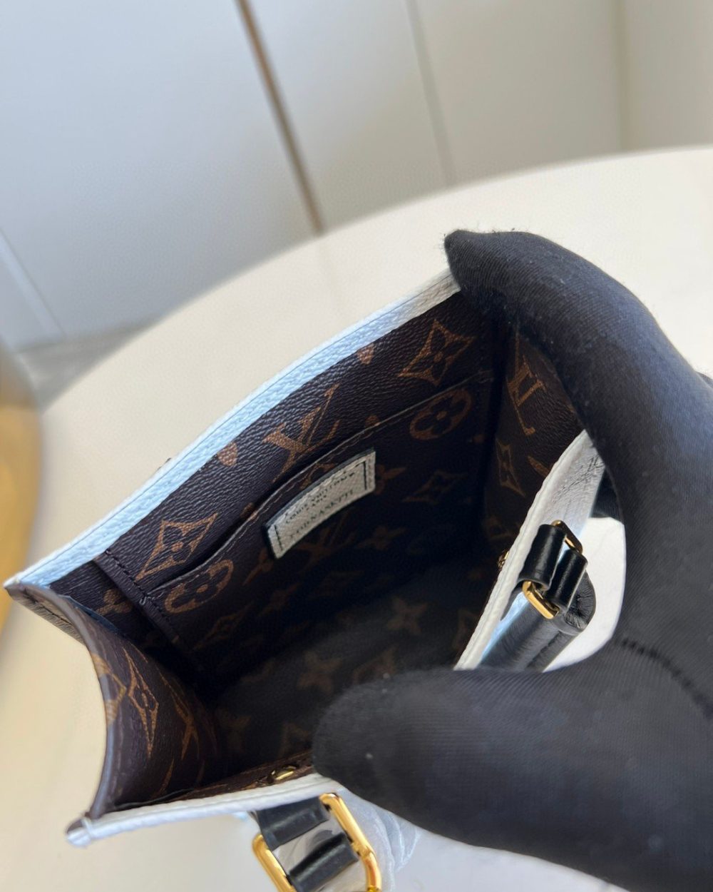 1:1 Replica Louis Vuitton LV MM Tote Bag White Luxury Bag For Women - 6.7in/17cm