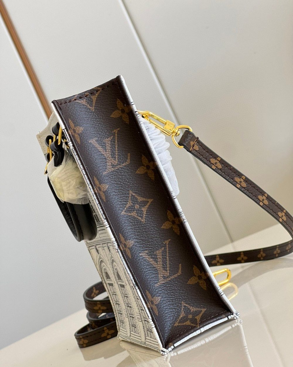 1:1 Replica Louis Vuitton LV MM Tote Bag White Luxury Bag For Women - 6.7in/17cm