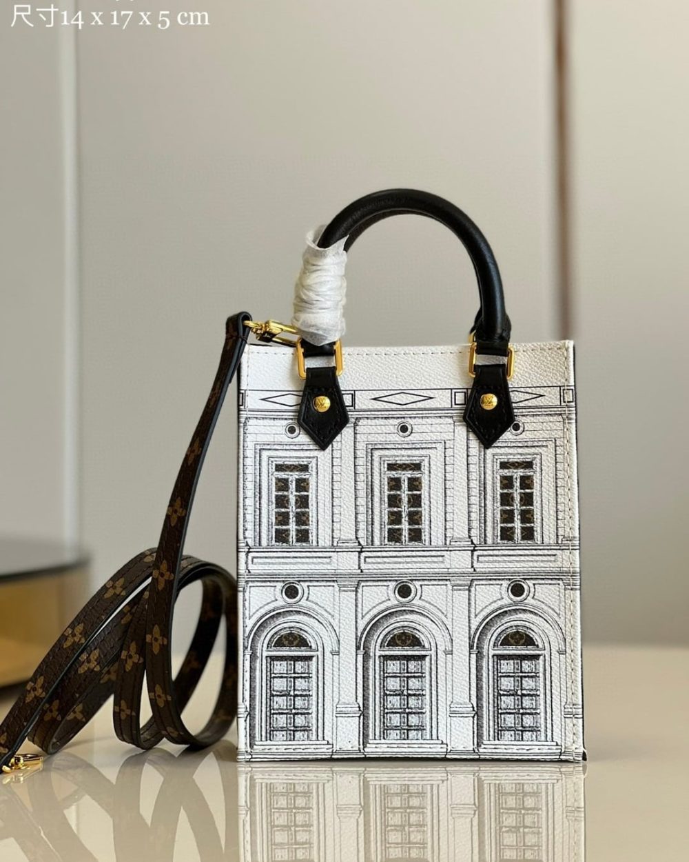 1:1 Replica Louis Vuitton LV MM Tote Bag White Luxury Bag For Women - 6.7in/17cm