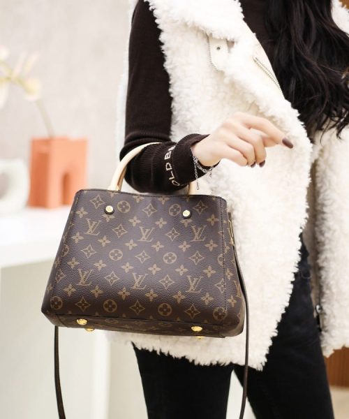 1:1 Replica Louis Vuitton LV Montaigne BB Monogram Canvas Luxury Bag For Women M41055 - 11.4in/29cm