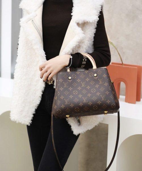 1:1 Replica Louis Vuitton LV Montaigne BB Monogram Canvas Luxury Bag For Women M41055 - 11.4in/29cm