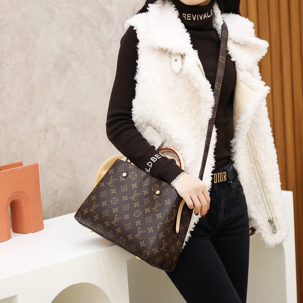 1:1 Replica Louis Vuitton LV Montaigne BB Monogram Canvas Luxury Bag For Women M41055 - 11.4in/29cm