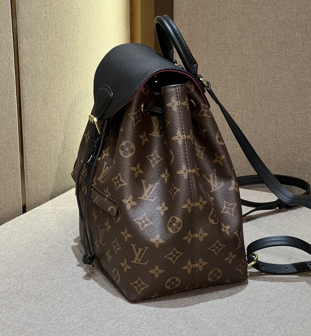 1:1 Replica Louis Vuitton LV Montsouris PM Brown And Black Essential Backpack For Women M45515 - 13 in/ 33cm