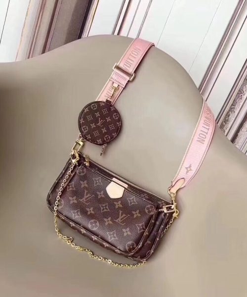 1:1 Replica Louis Vuitton LV Multi Pochette Accessoires Monogram Canvas Luxury Bag For Women M44840 - 24cm