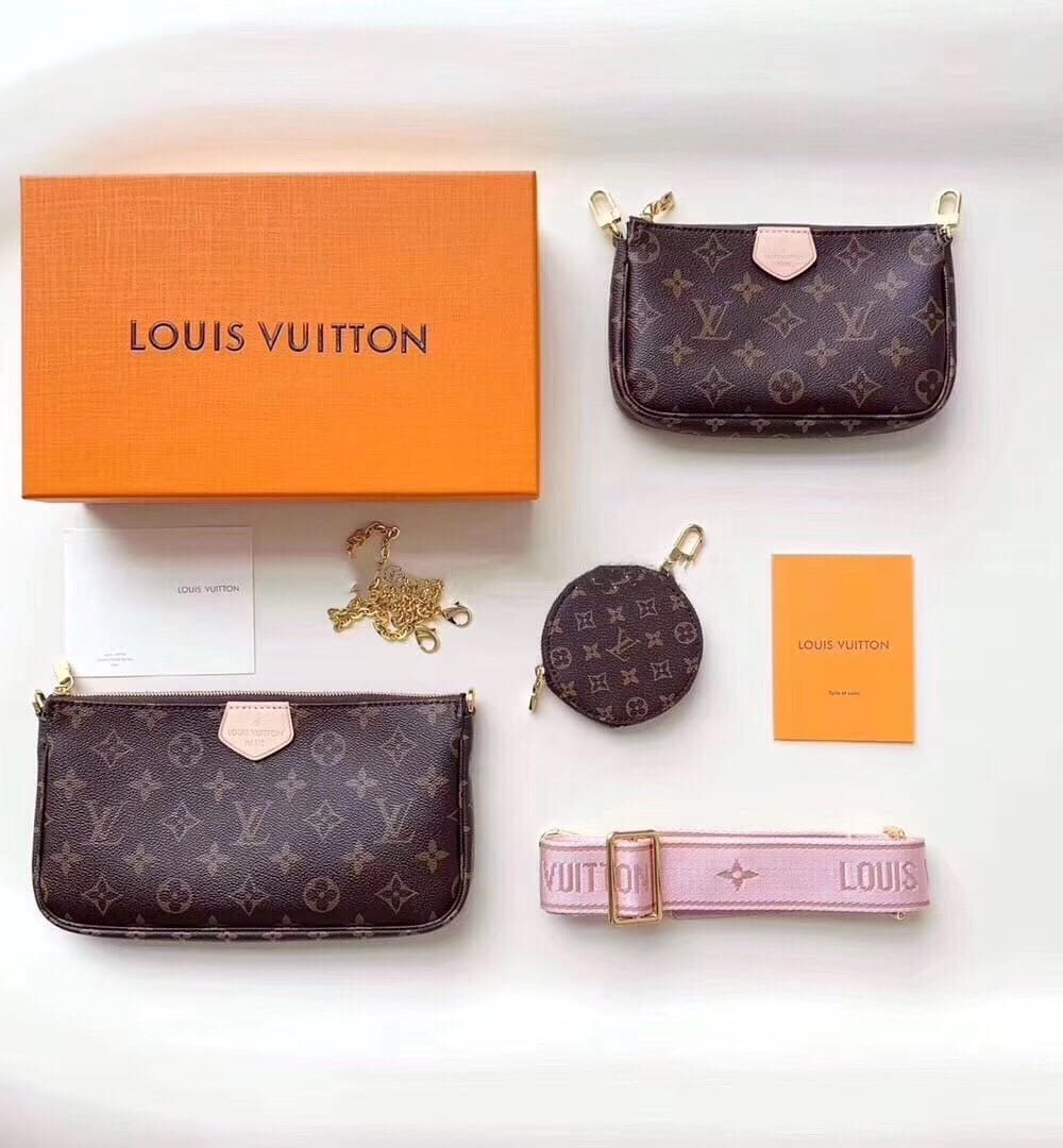 1:1 Replica Louis Vuitton LV Multi Pochette Accessoires Monogram Canvas Luxury Bag For Women M44840 - 24cm
