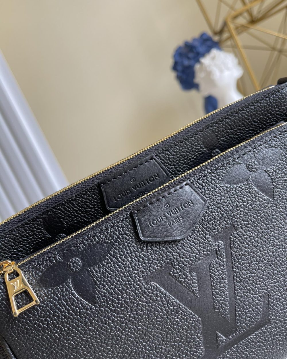 1:1 Replica Louis Vuitton LV Multi Pochette Accessoires Monogram Empreinte Leather Luxury Bag For Women M80399 -  9.8in/25cm