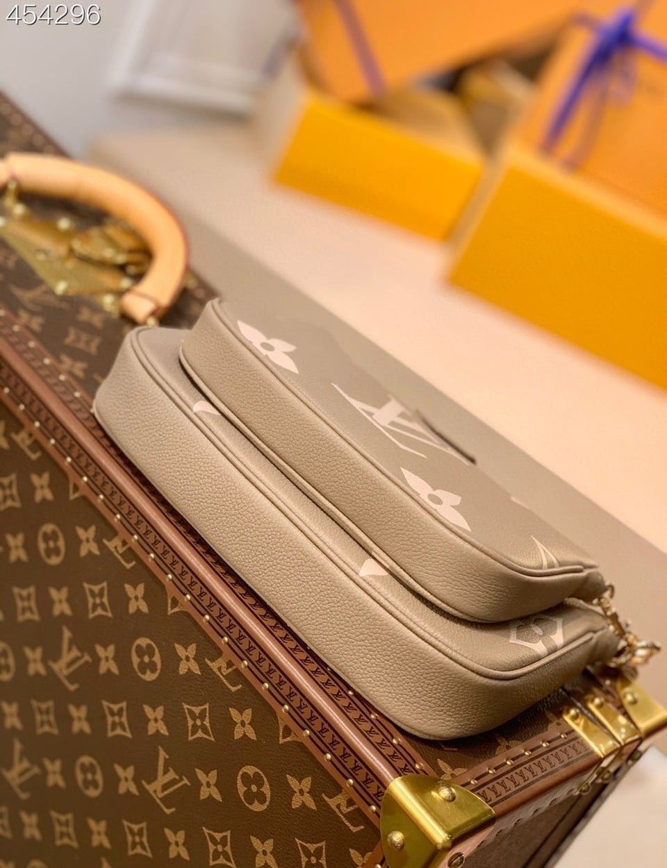 1:1 Replica Louis Vuitton LV Multi Pochette Accessoires Monogram Empreinte Leather Luxury Bag For Women - 9.8in/25cm