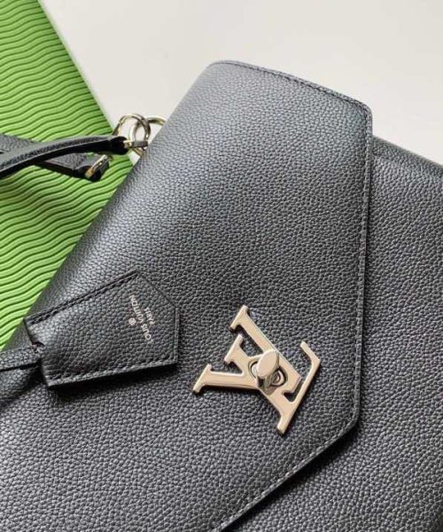 1:1 Replica Louis Vuitton LV Mylockme Satchel Black Luxury Bag For Women M54849 - 11in/28cm