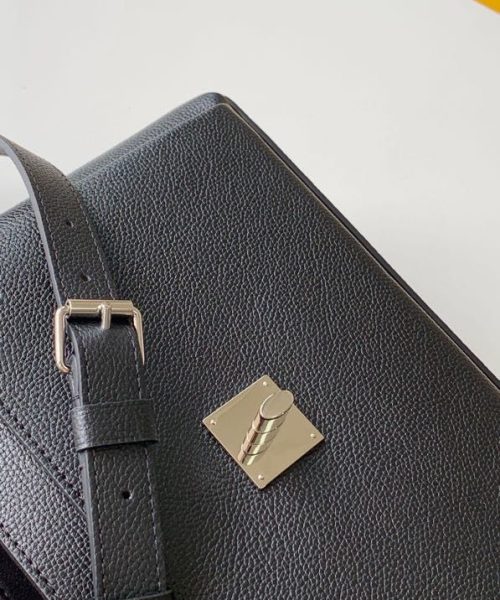 1:1 Replica Louis Vuitton LV Mylockme Satchel Black Luxury Bag For Women M54849 - 11in/28cm