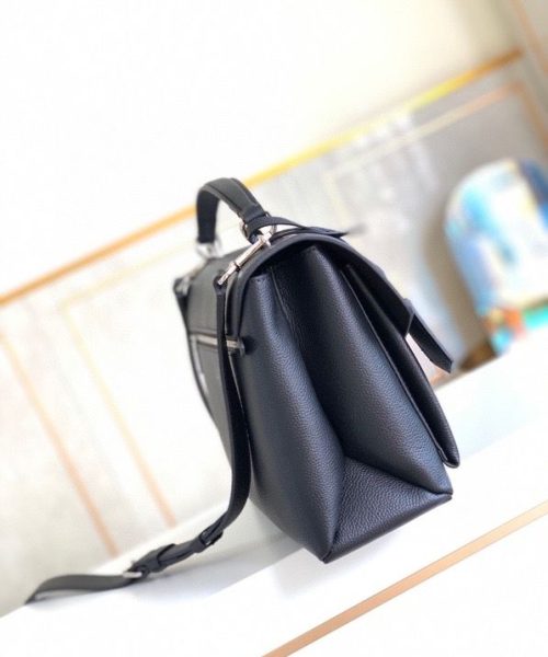 1:1 Replica Louis Vuitton LV Mylockme Satchel Black Luxury Bag For Women M54849 - 11in/28cm