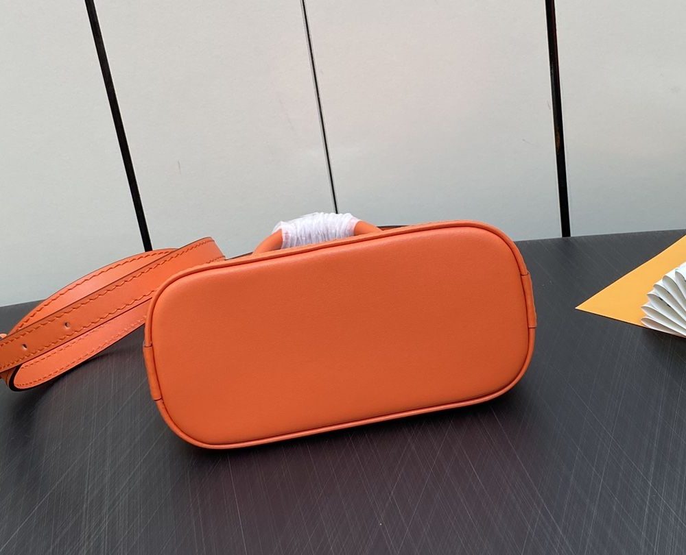 1:1 Replica Louis Vuitton LV Nano Alma Epi Leather Black/Orange/Green/Purple/Quartz Luxury Bag For Women M81945/M82404/M82403/M82402/M82411 - 18cm/ 3.1in