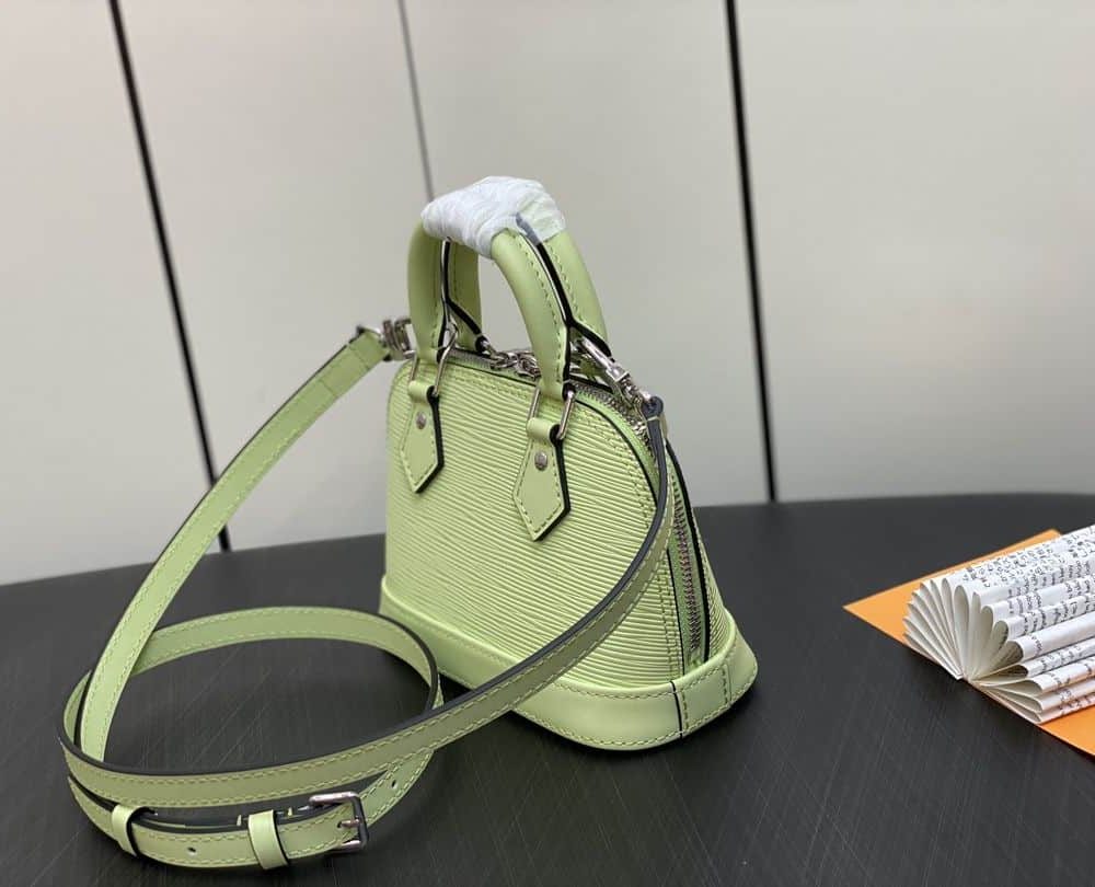 1:1 Replica Louis Vuitton LV Nano Alma Epi Leather Black/Orange/Green/Purple/Quartz Luxury Bag For Women M81945/M82404/M82403/M82402/M82411 - 18cm/ 3.1in