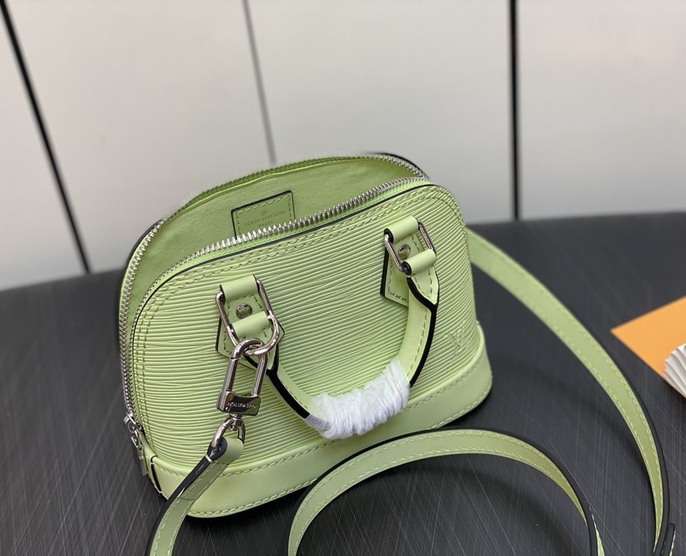 1:1 Replica Louis Vuitton LV Nano Alma Epi Leather Black/Orange/Green/Purple/Quartz Luxury Bag For Women M81945/M82404/M82403/M82402/M82411 - 18cm/ 3.1in